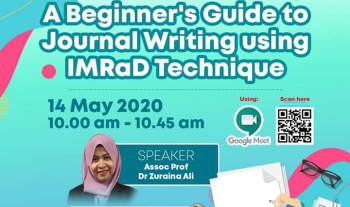 The session on A Beginner’s Guide to Journal Writing using IMRaD Technique